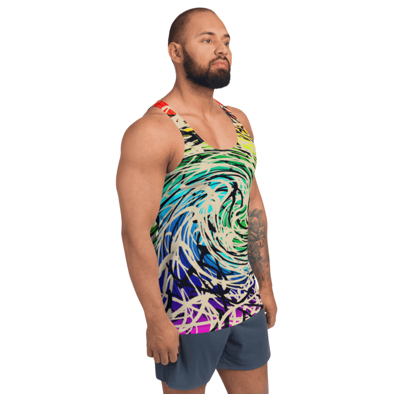 rainbow cyberwave tank top product image (5)