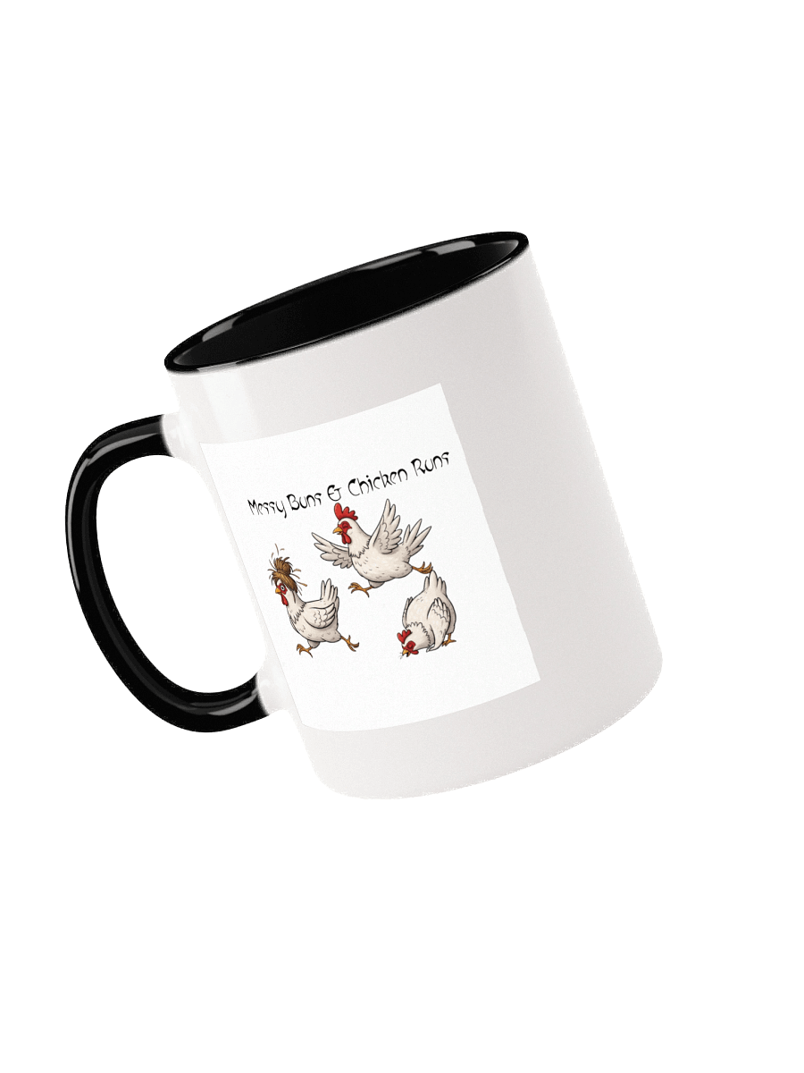 Messy Buns & Chicken Runs Ceramic Mug product image (1)