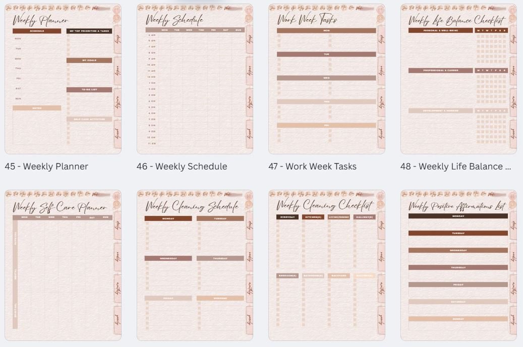 💅 Boss Babe Digital Planner (Reusable Year After Year) product image (6)