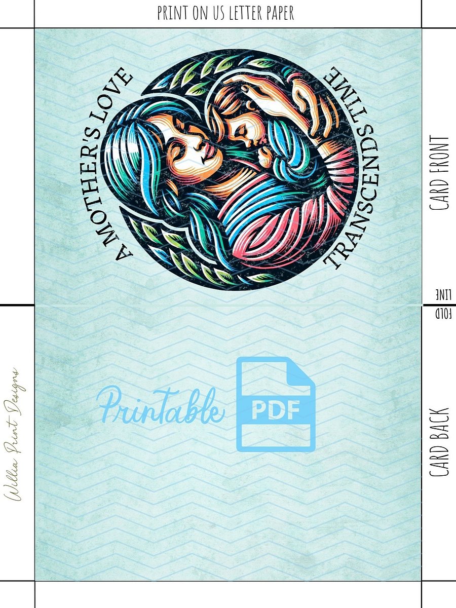 A Mother's Love Transcends Time - Mother's Day Card - Digital Download product image (6)