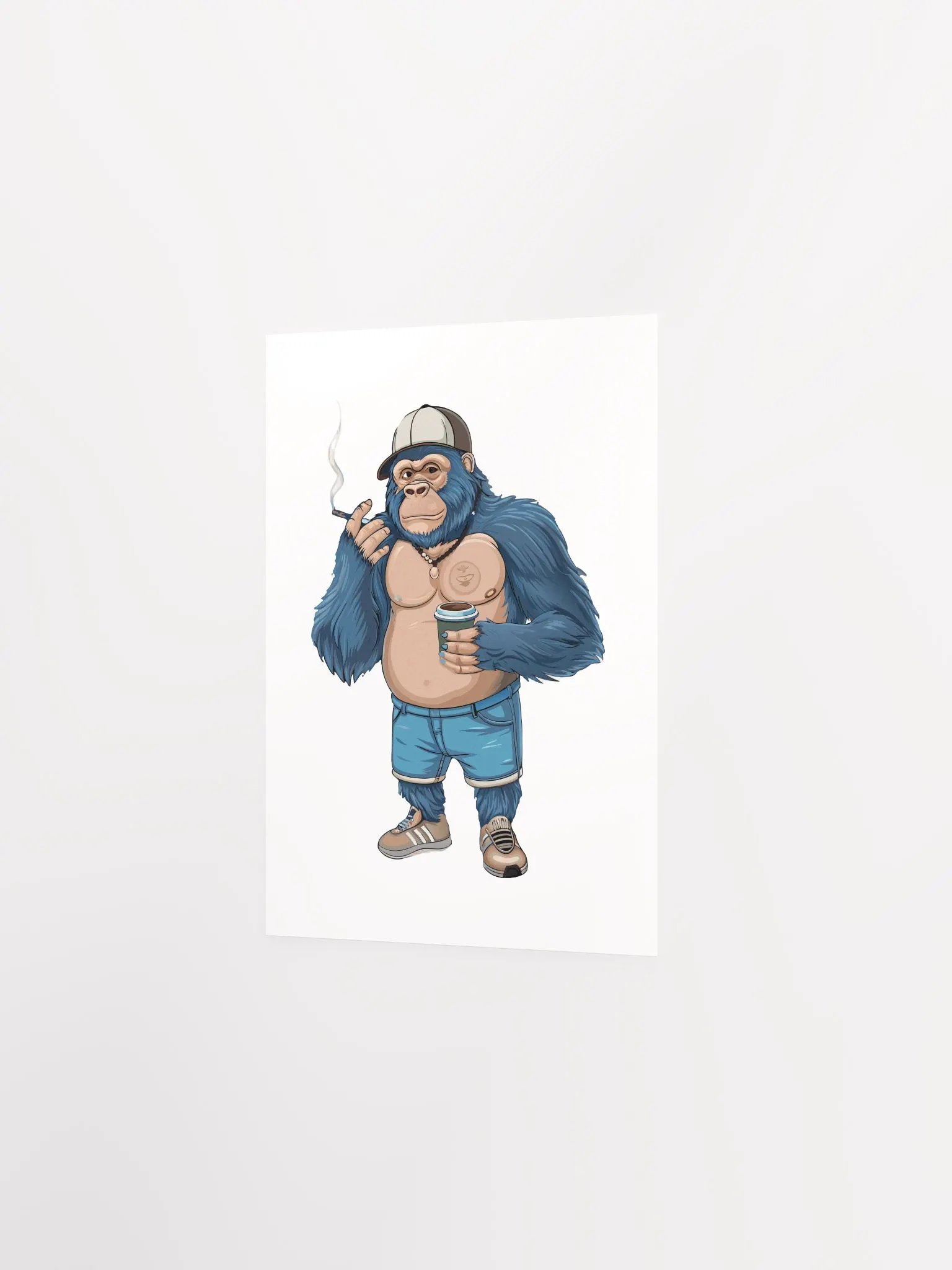 Blue Gorilla Enhanced Matte Paper Poster (in) product image (2)
