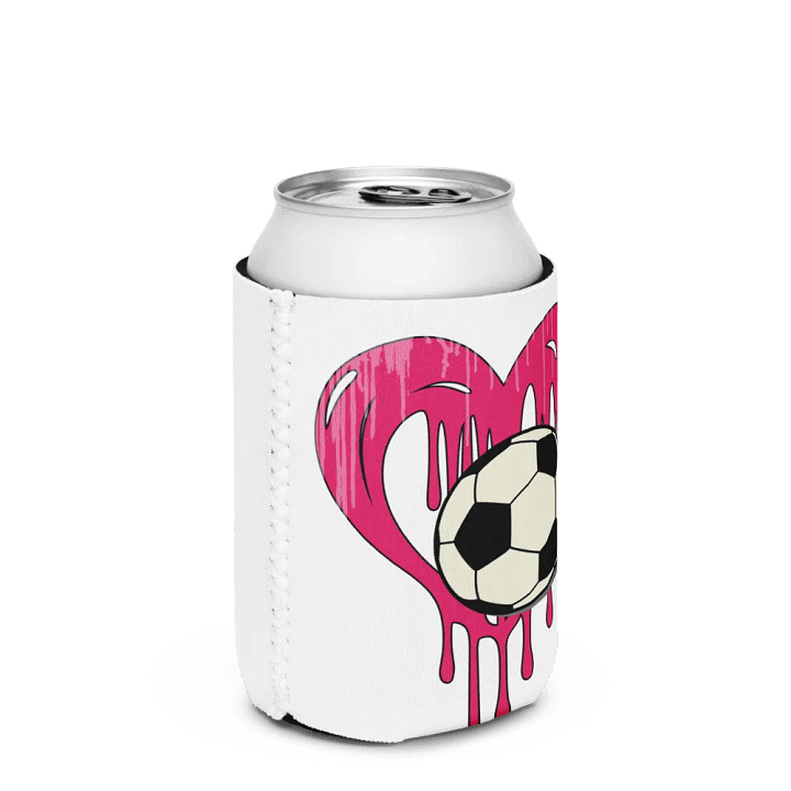 Heart Soccer Love Struck Can Cooler product image (3)