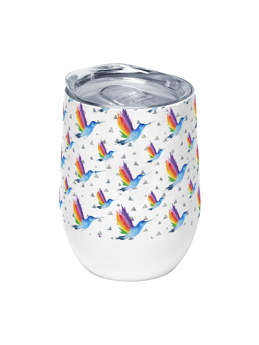 hummingbird Wine Tumbler gift for hummingbird enthusiast moms dads sons daughters friends colleagues product image (5)