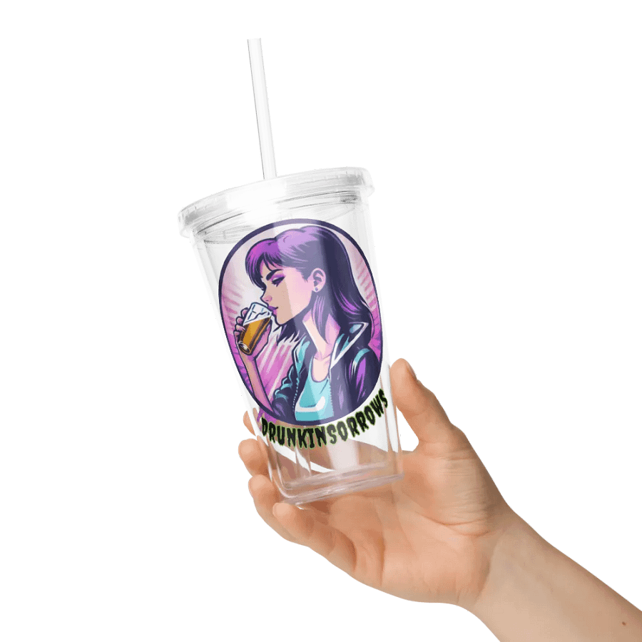 Double Wall Clear Plastic Tumbler (16 oz) product image (6)