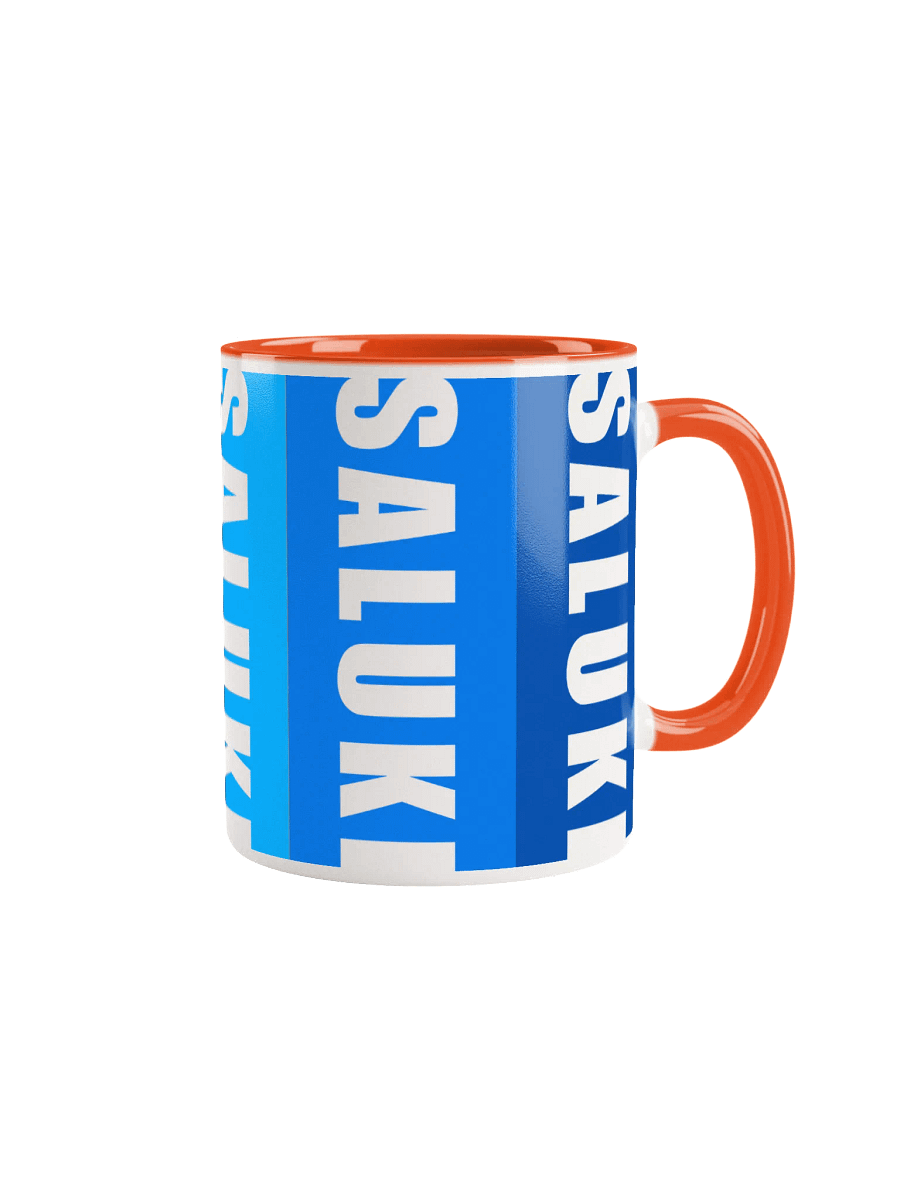 Saluki Blue & Orange 11oz Mug For Saluki Lovers product image (4)