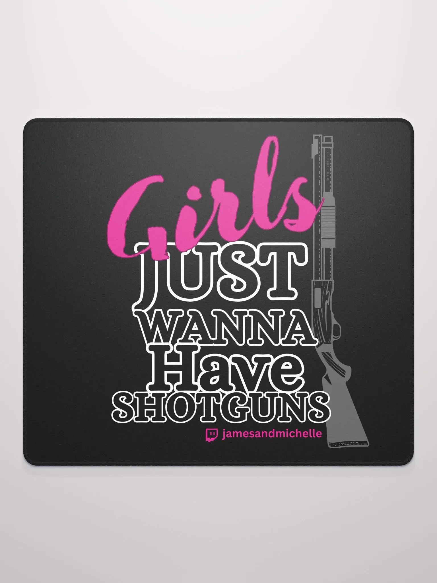 Girls Just Wanna Have Shotguns, Gaming Mouse Pad 18″×16″ product image (3)