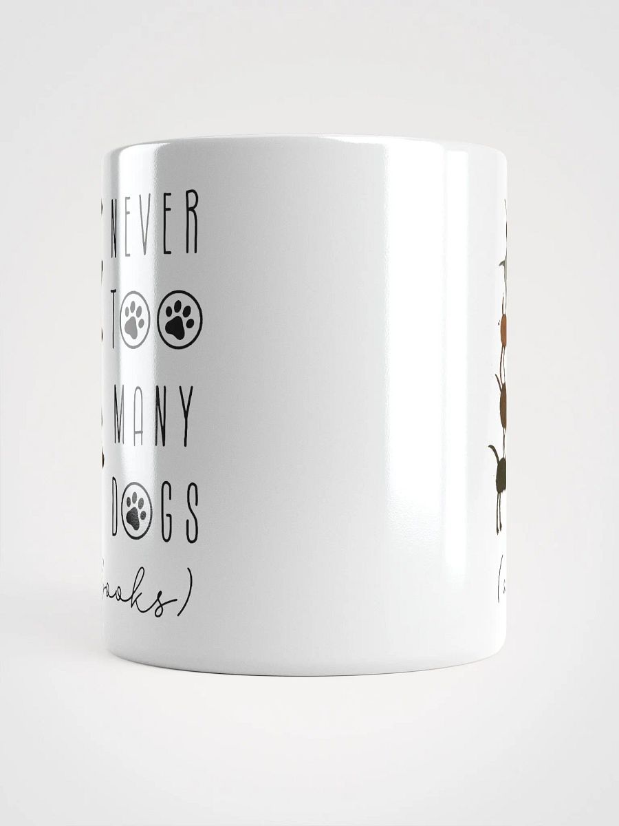 Hand-drawn ceramic mug - Never too many dogs dog mama/dad product image (6)