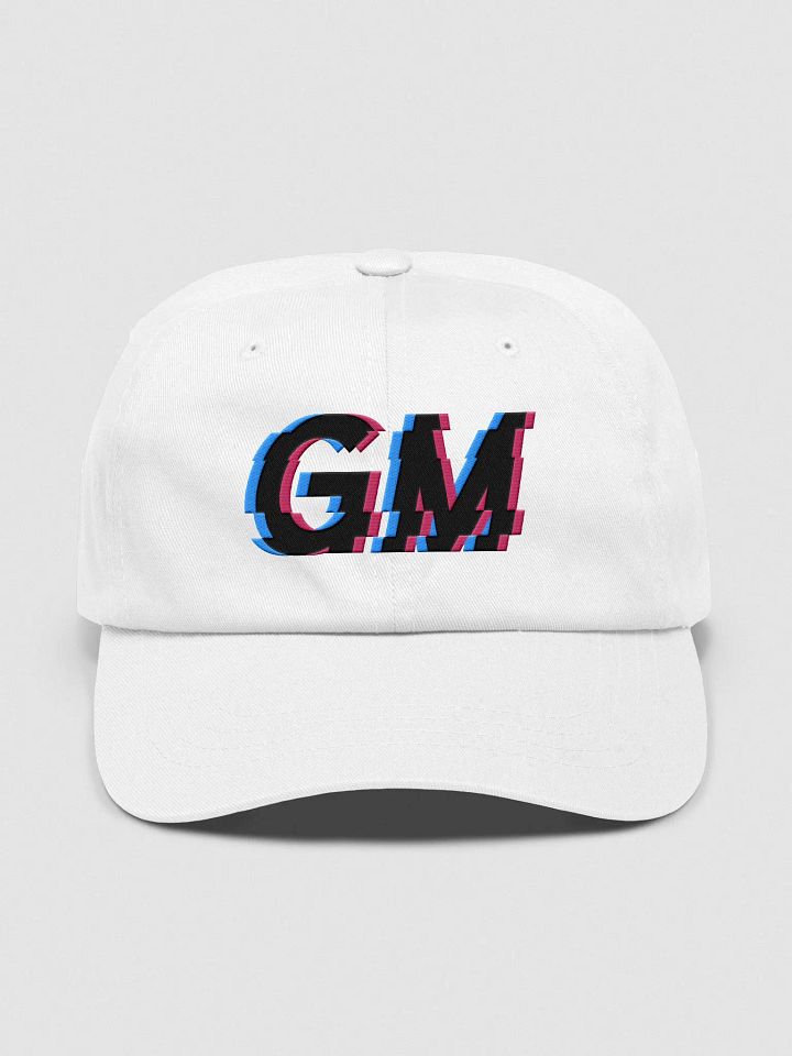 White GM Dad Hat product image (1)