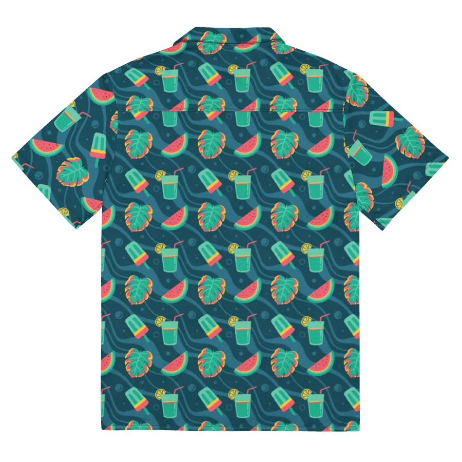 Summer Watermelon Cocktail Hawaiian Shirt product image (11)