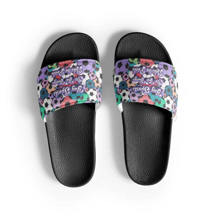 Yay Sports Soccer Football All Over Print Slip On Slides product image (2)