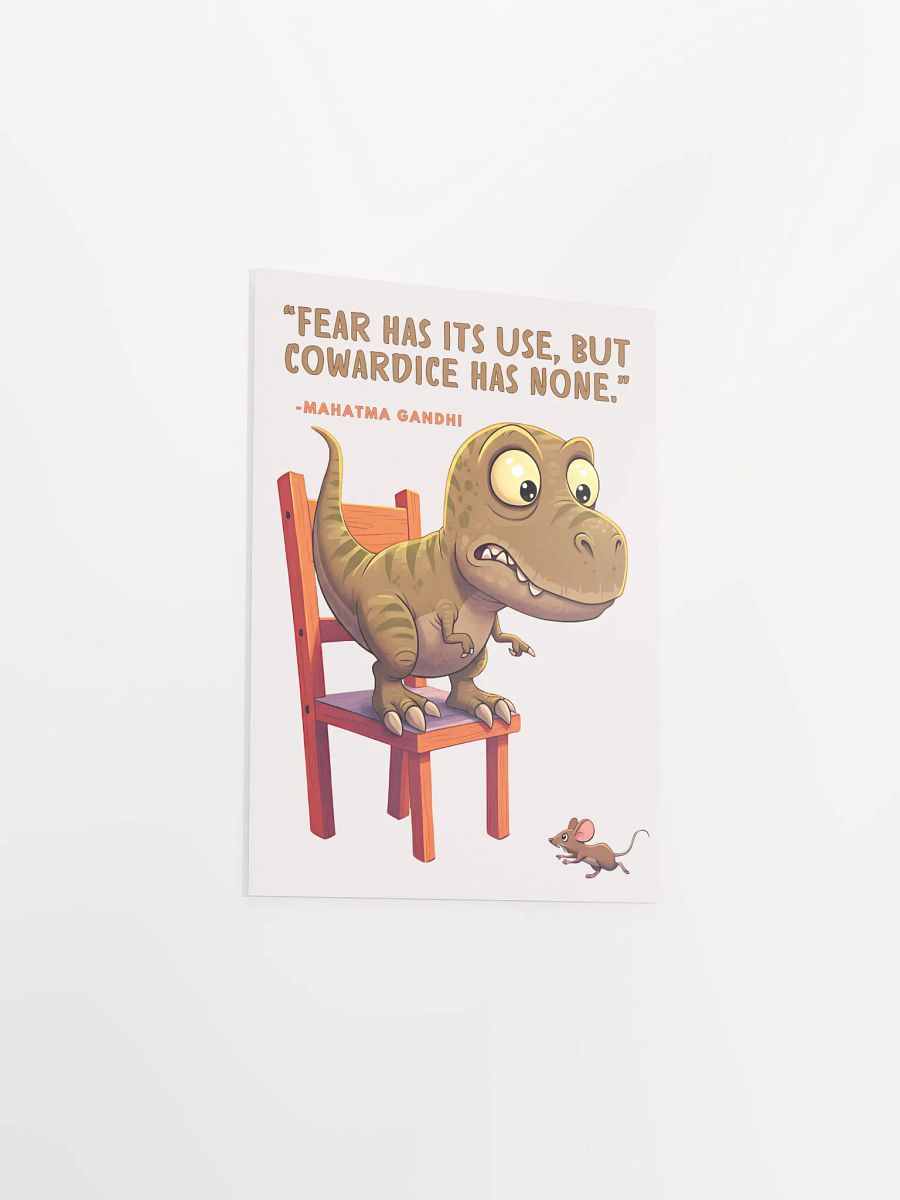 Mohatma Gandhi Motivational Quote - Dino Fear Poster product image (16)