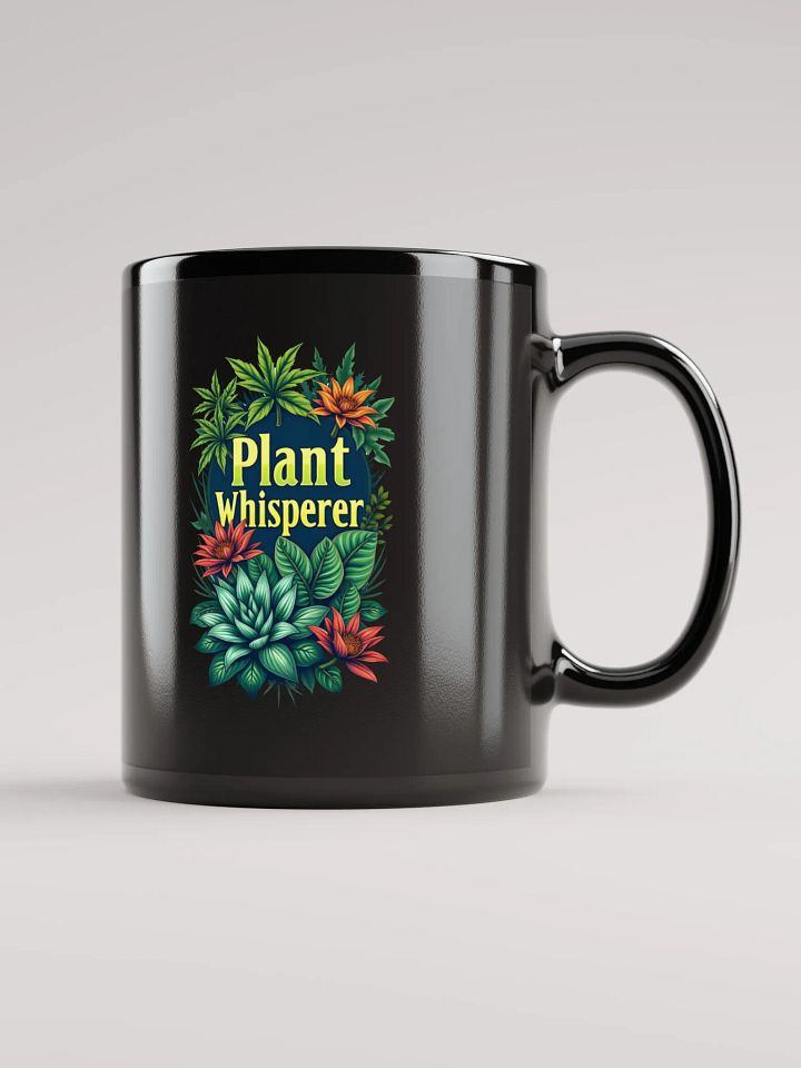 Plant Whisperer Black Glossy Mug product image (1)