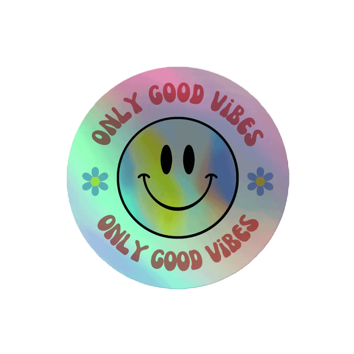 Good Vibes Holographic Sticker Sheet product image (2)