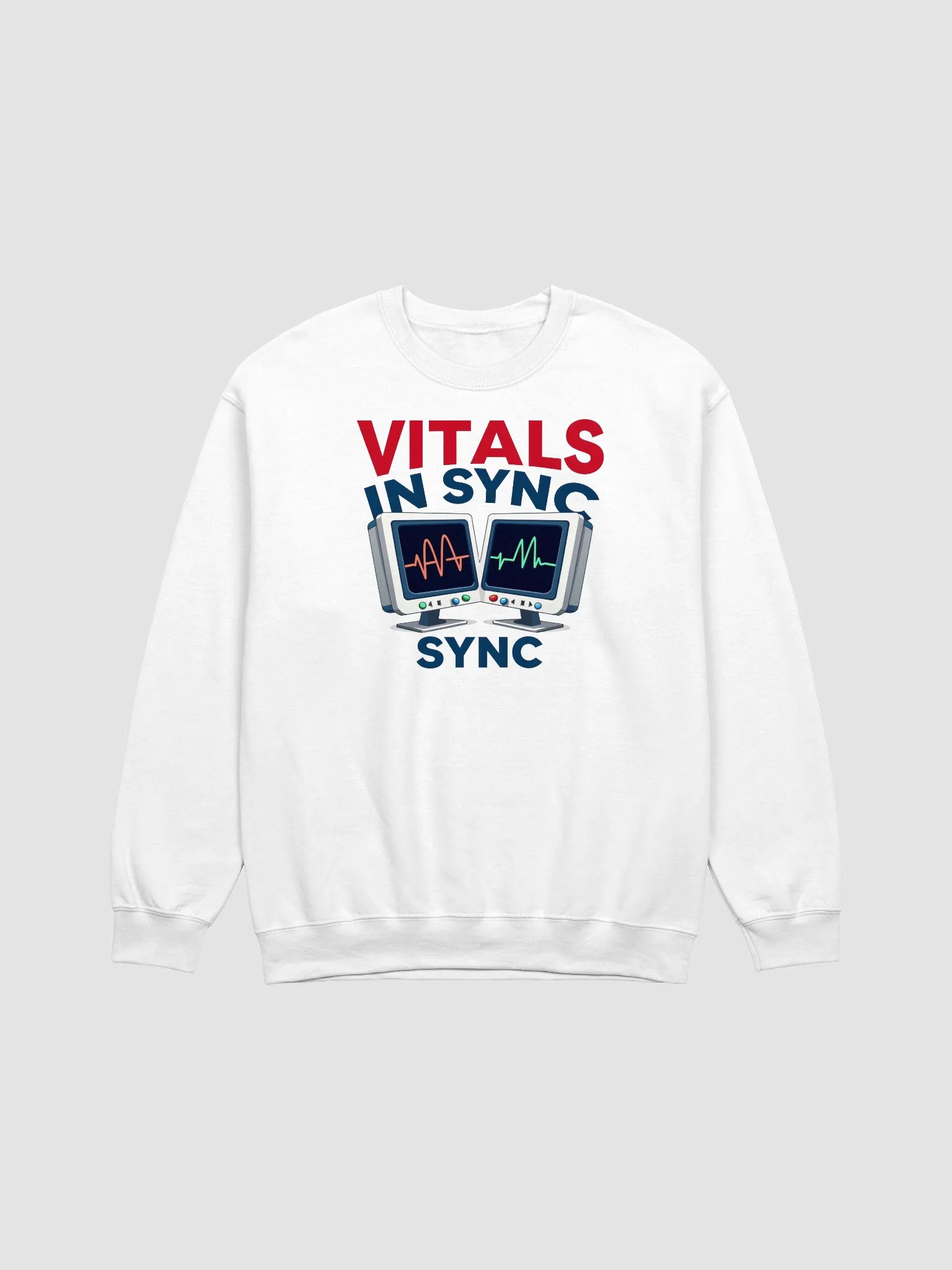 Synced Vital Signs Crewneck Sweatshirt product image (2)