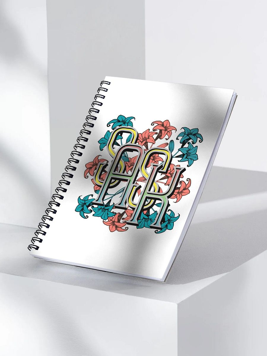 Sask Saskatoon Saskatchewan Flower Customizable Dotted Spiral Notebook product image (2)