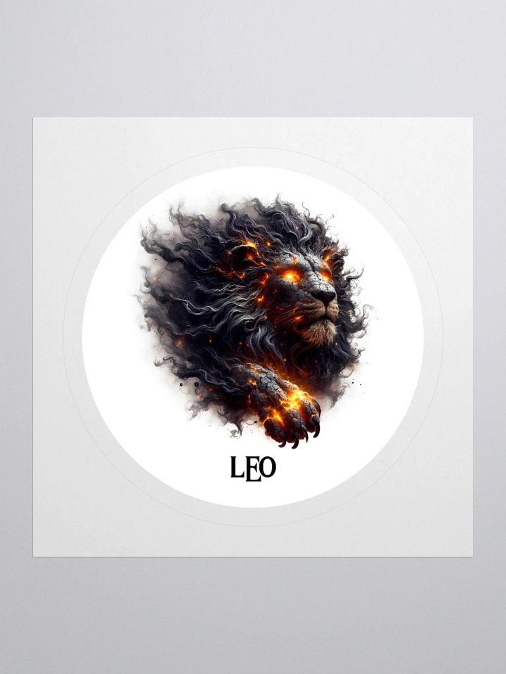 Mythical Leo Zodiac Round Sticker product image (2)