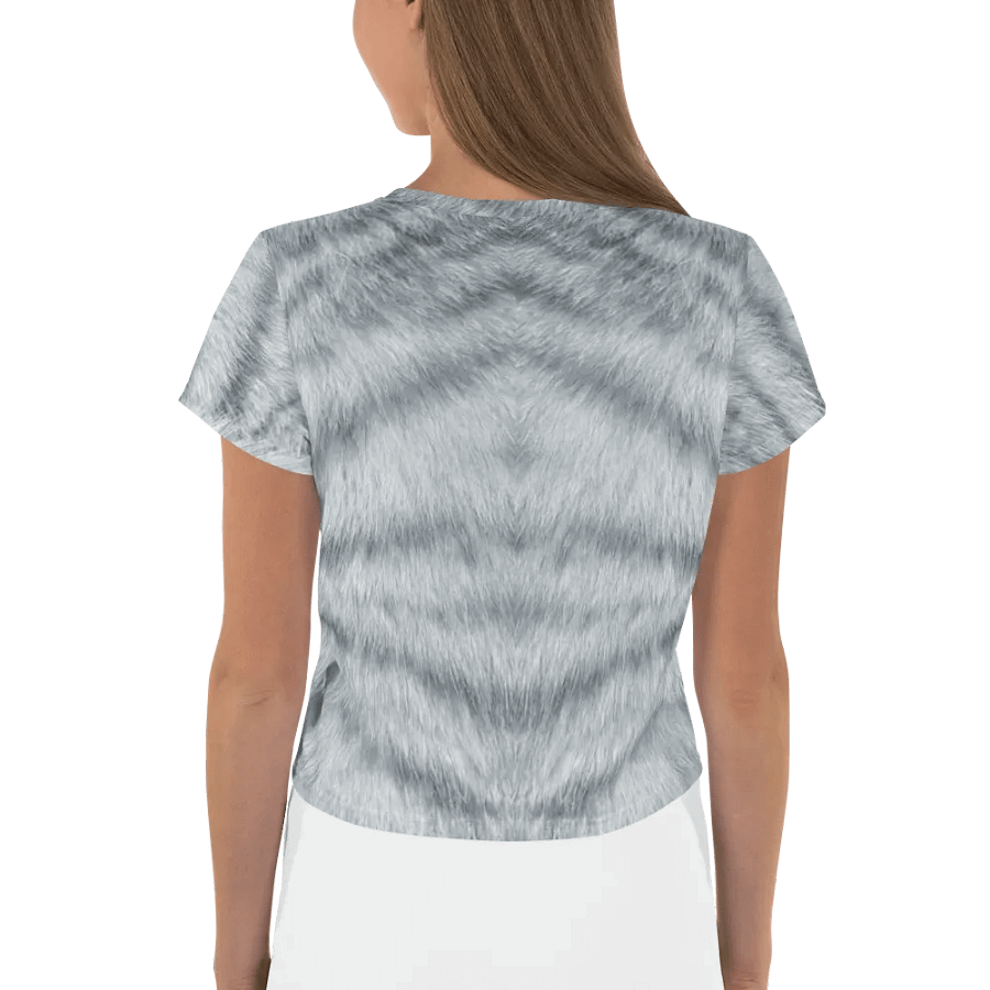 Silver Tabby Cat Crop Tee product image (2)