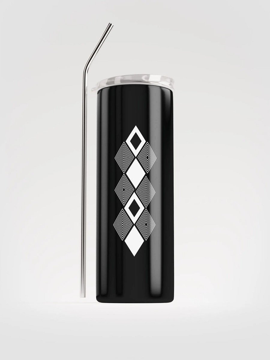 Black and white triangle design Stainless Steel Tumbler product image (1)