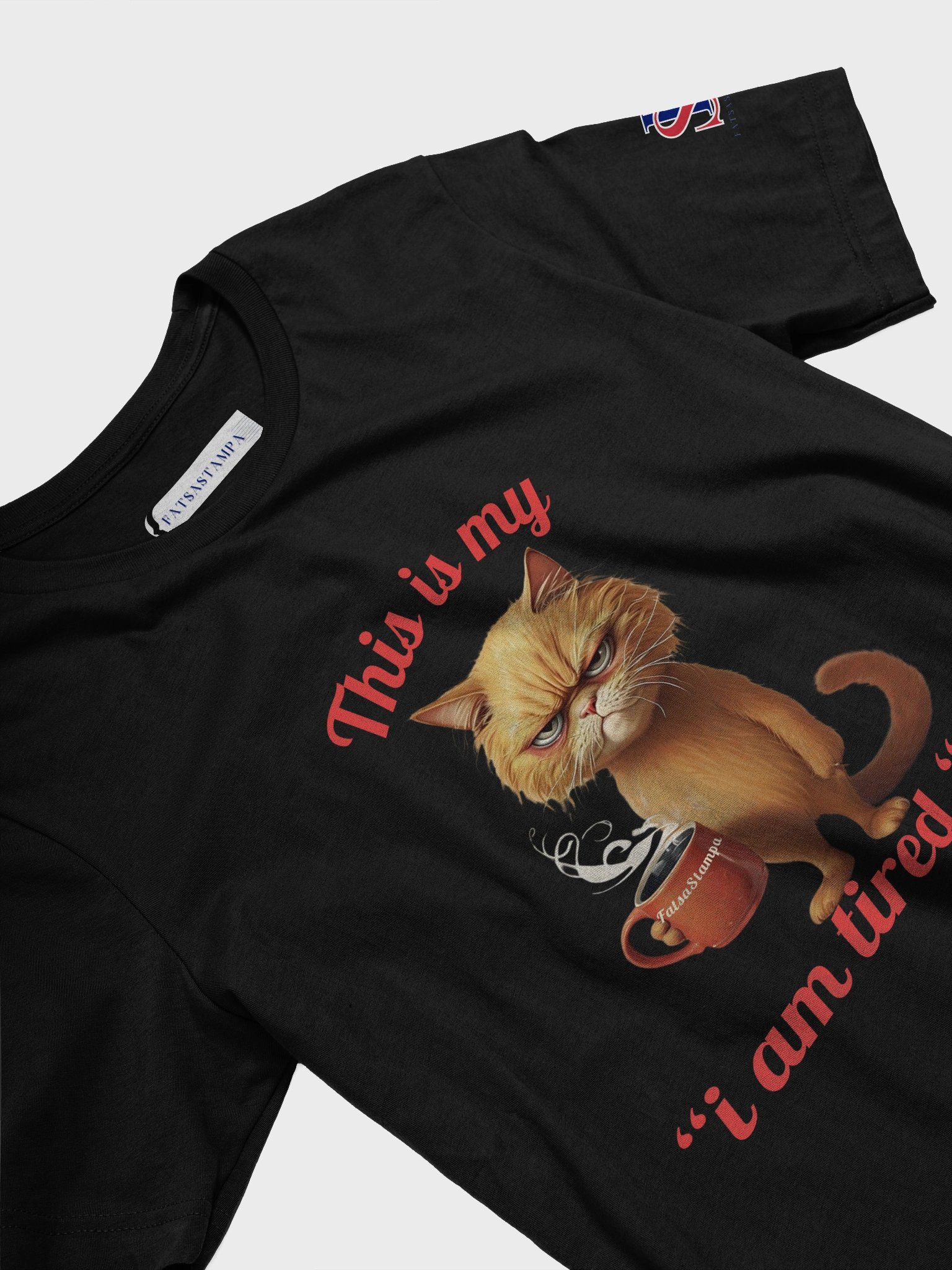 Cat funny coffee T-Shirt product image (18)
