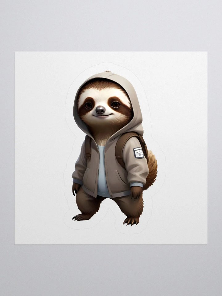 Cool and Adorable Sloth kiss-cut Sticker product image (1)