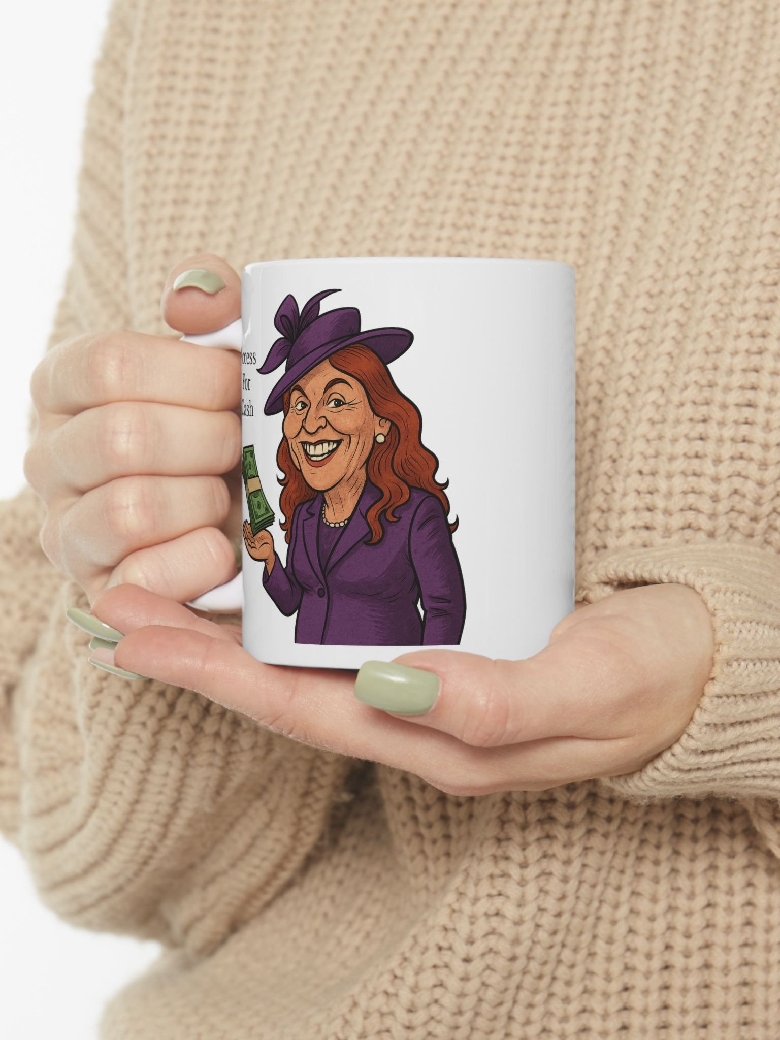 Royal Parody – “Access For Cash” Collectible Ceramic Mug (11oz) | As Never Collection product image (5)