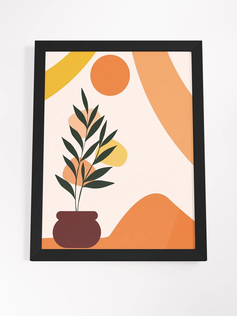 Geometric Plant Vibes Framed Poster product image (37)