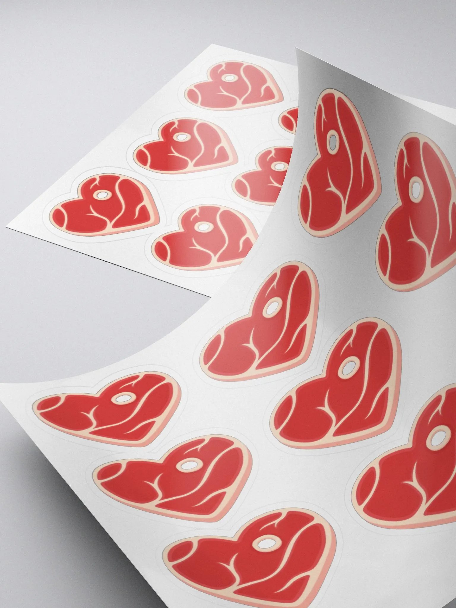 Mini Steak Heart Stickers product image (4)