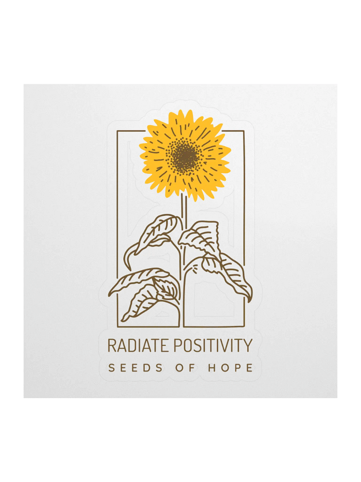 Radiate Positivity Sunflower Stickers product image (1)