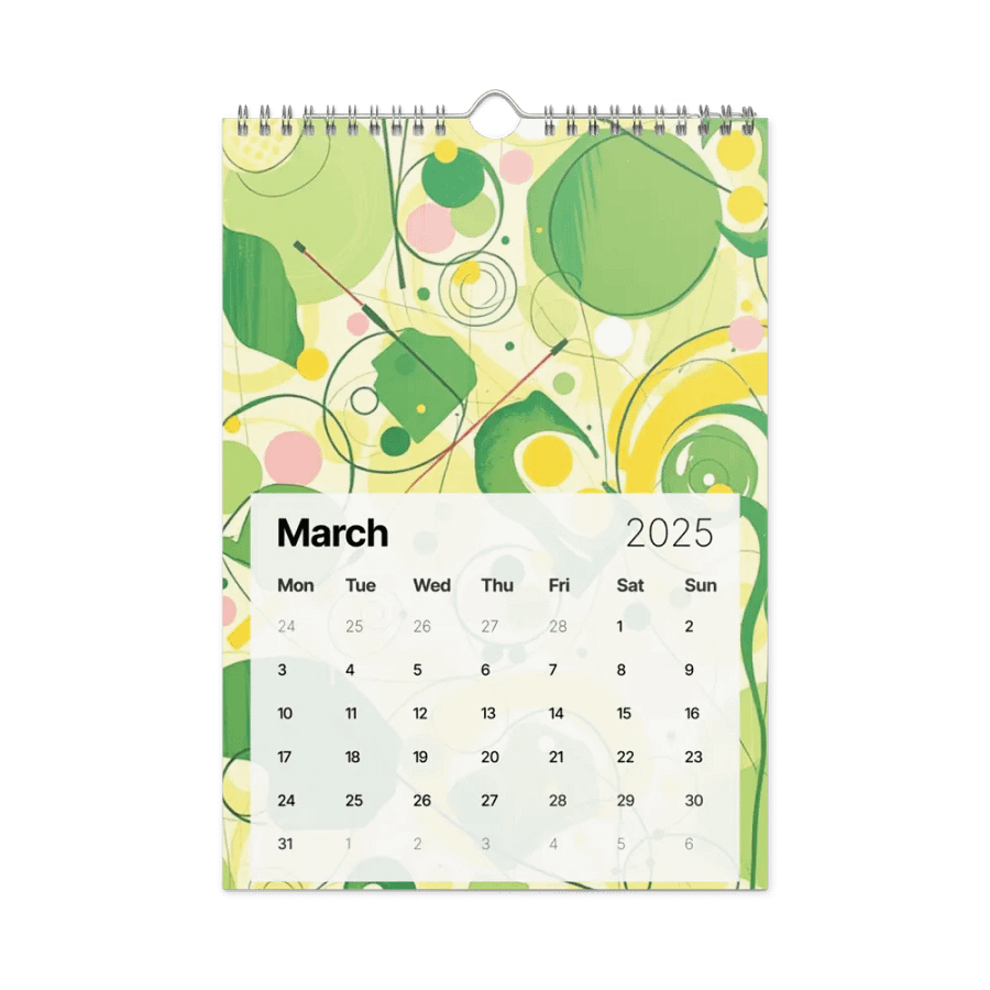 ART ABSTRACT WALL CALENDAR 2025 product image (9)
