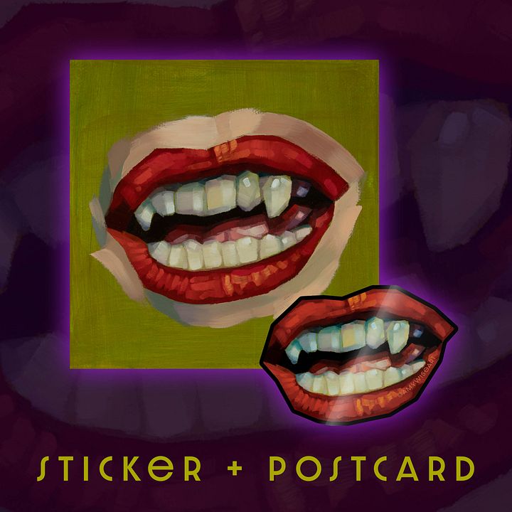 Bite - Postcard & Sticker Set product image (1)