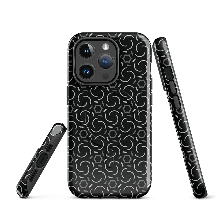 Smoke & Shadow Geometric Pattern Magsafe Tough Case for iPhone product image (2)