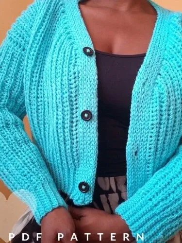 Crochet Cropped Cardigan Pattern product image (6)