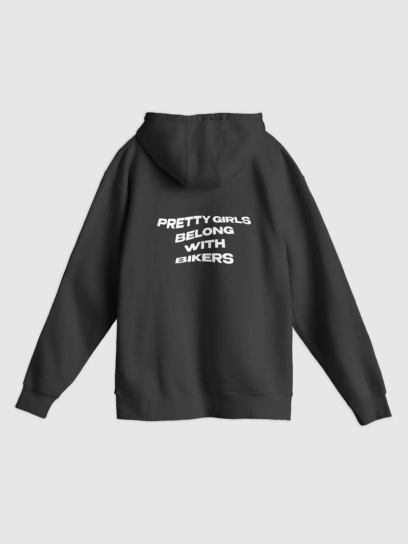 Pretty Girls Belong With Bikers Hoodie