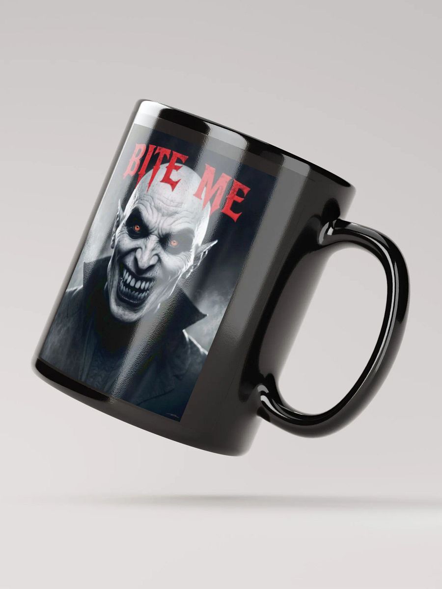 Sinister Bite Me Black Glossy Mug product image (3)