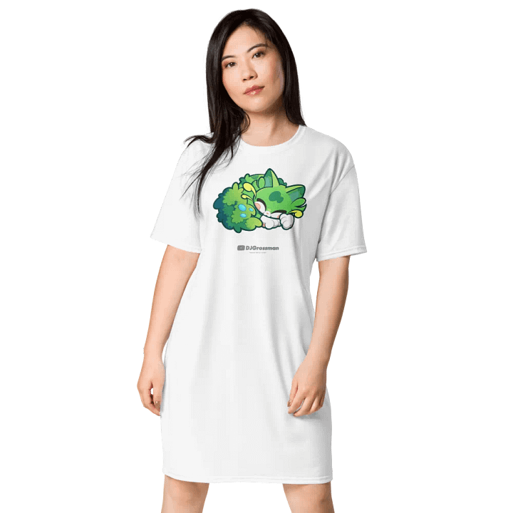 Sleeping Chloe • T-shirt Dress (White) product image (2)