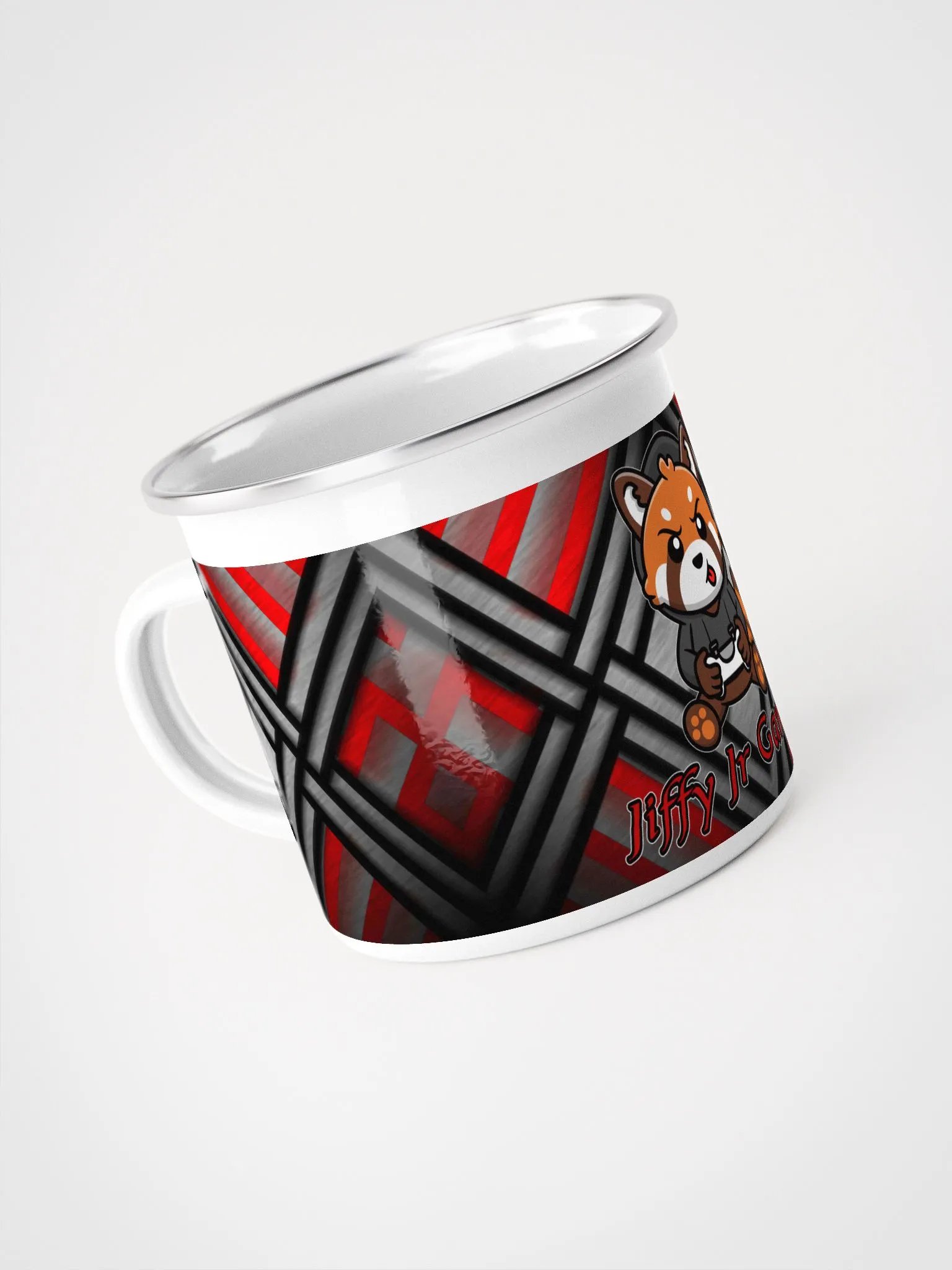 Jiffy Red Panda Enamel Mug product image (4)