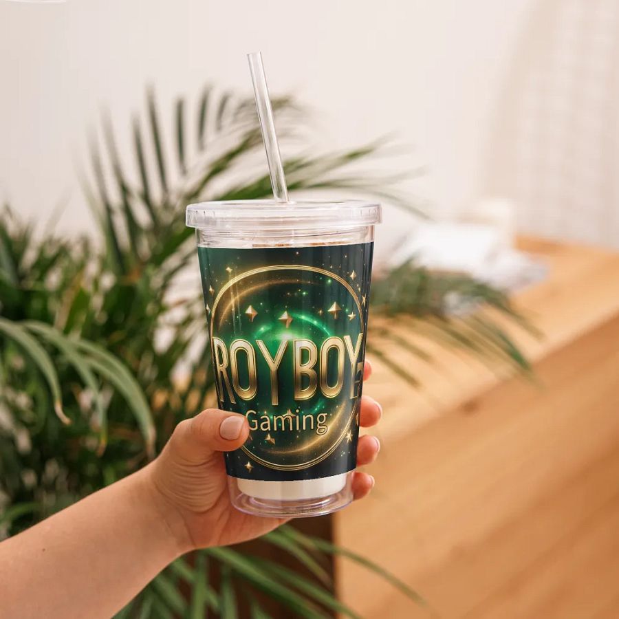 Royboy Gaming Double Wall Clear Plastic Tumbler product image (11)