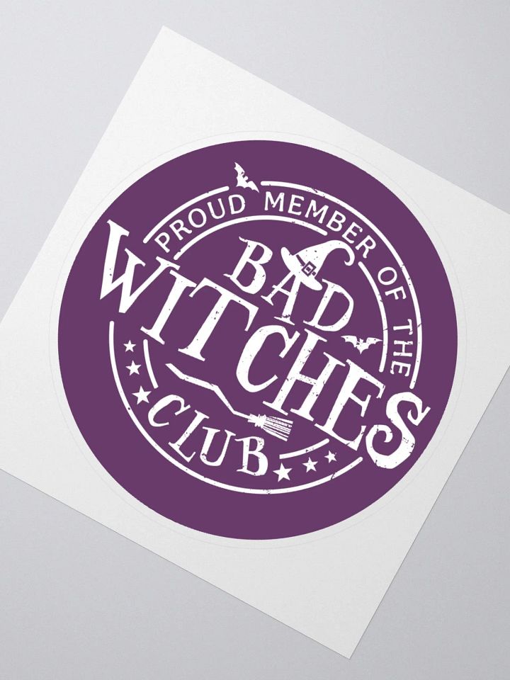 Bad Witches Club Sticker (Plum) product image (4)