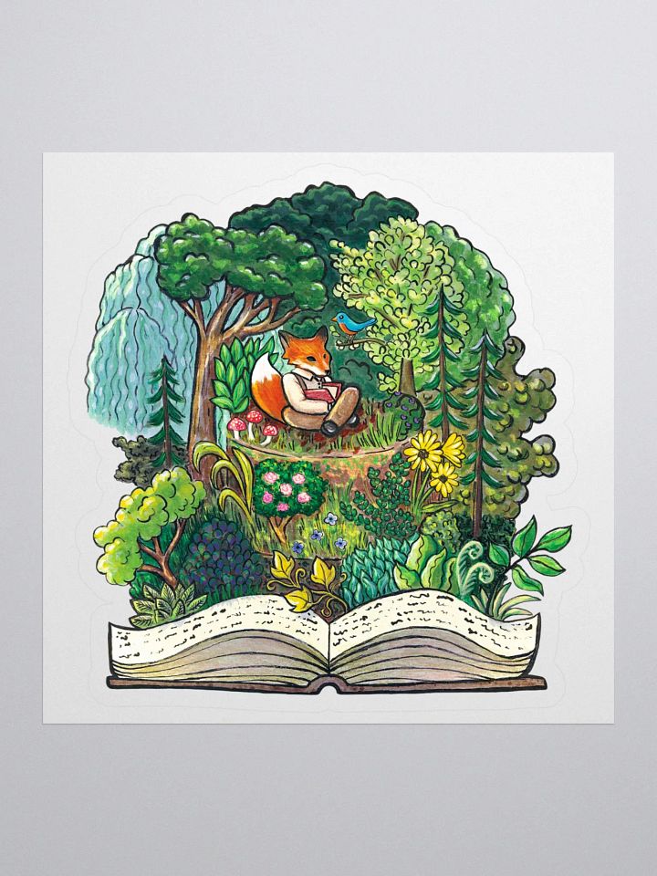 Fantasy Forest Fox Cake - Sticker product image (1)