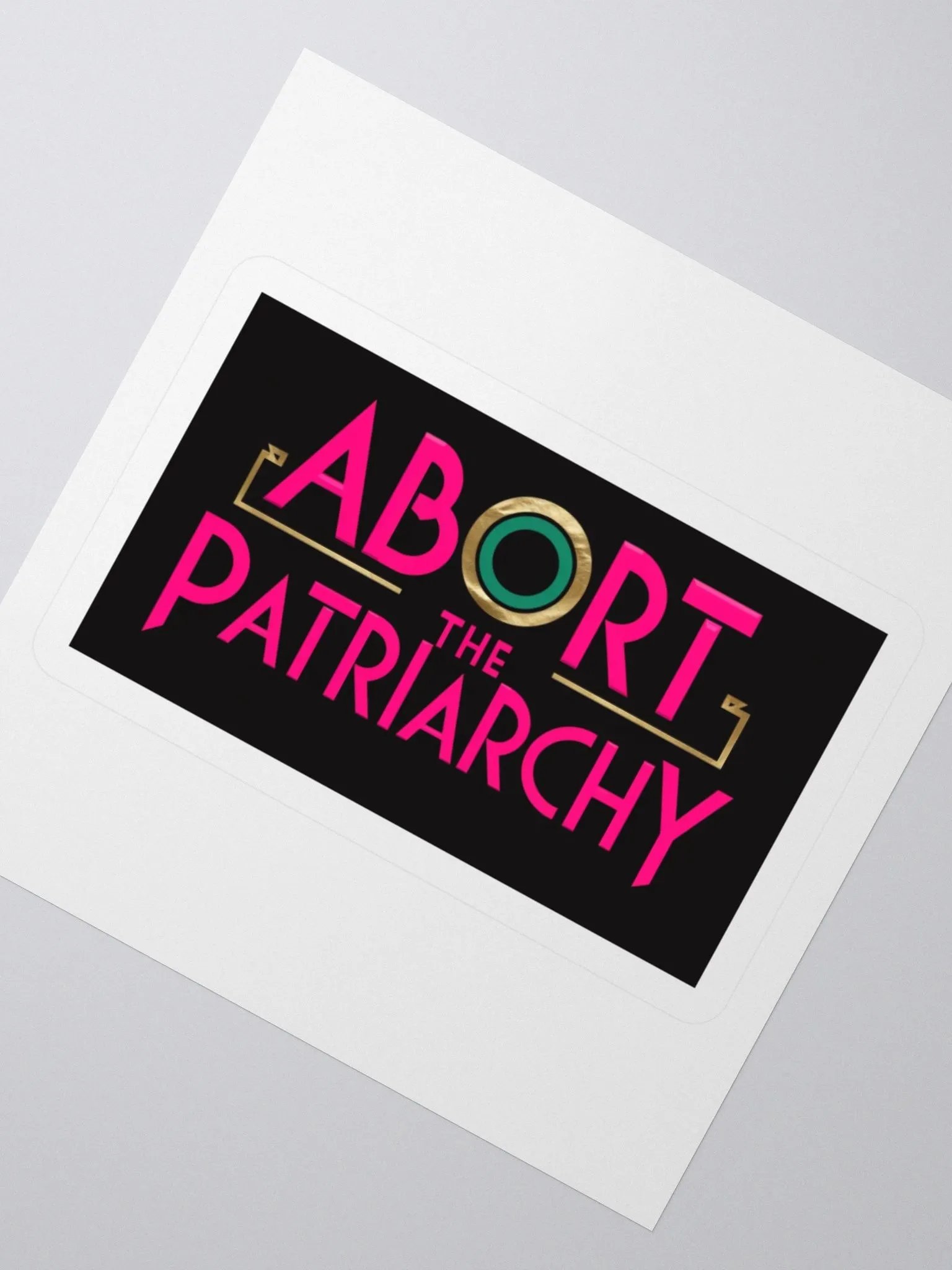 "Abort the Patriarchy" sticker product image (6)