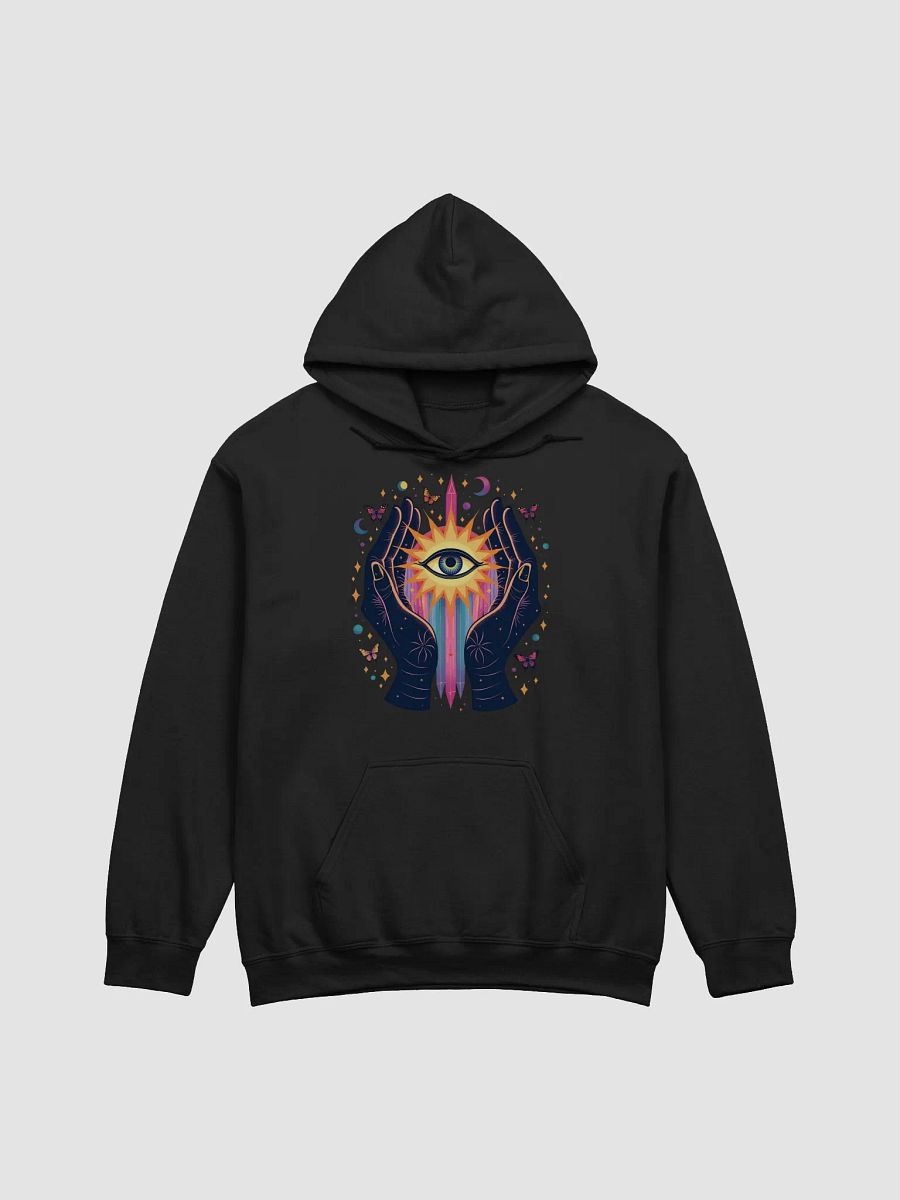 Cosmic Hands with Radiant Third Eye and Butterflies product image (1)