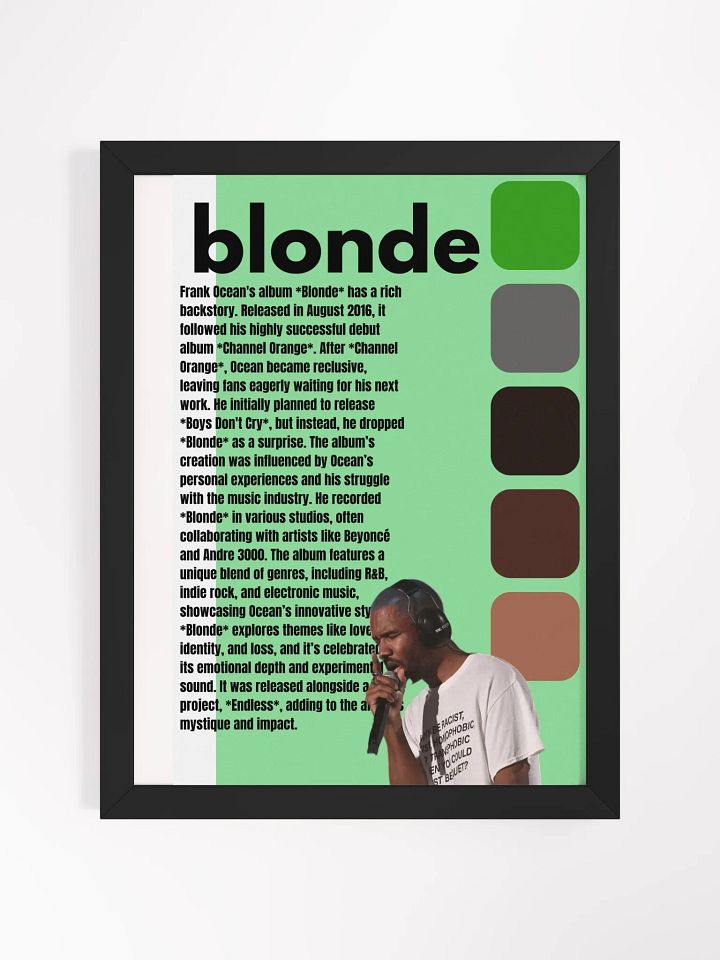 (12X16in) Blonde: Framed Matte Poster product image (1)