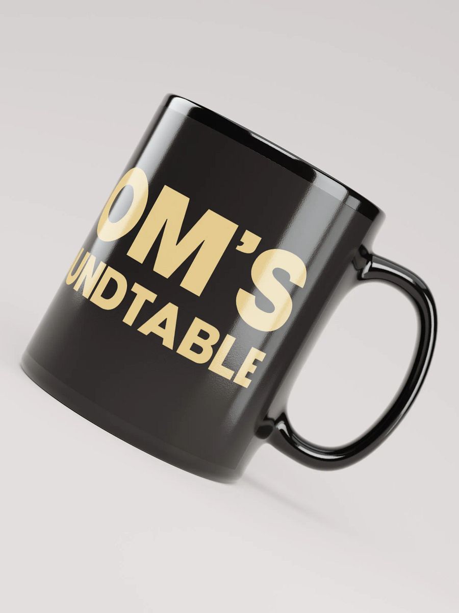 Dom's Roundtable Black Glossy Mug product image (4)