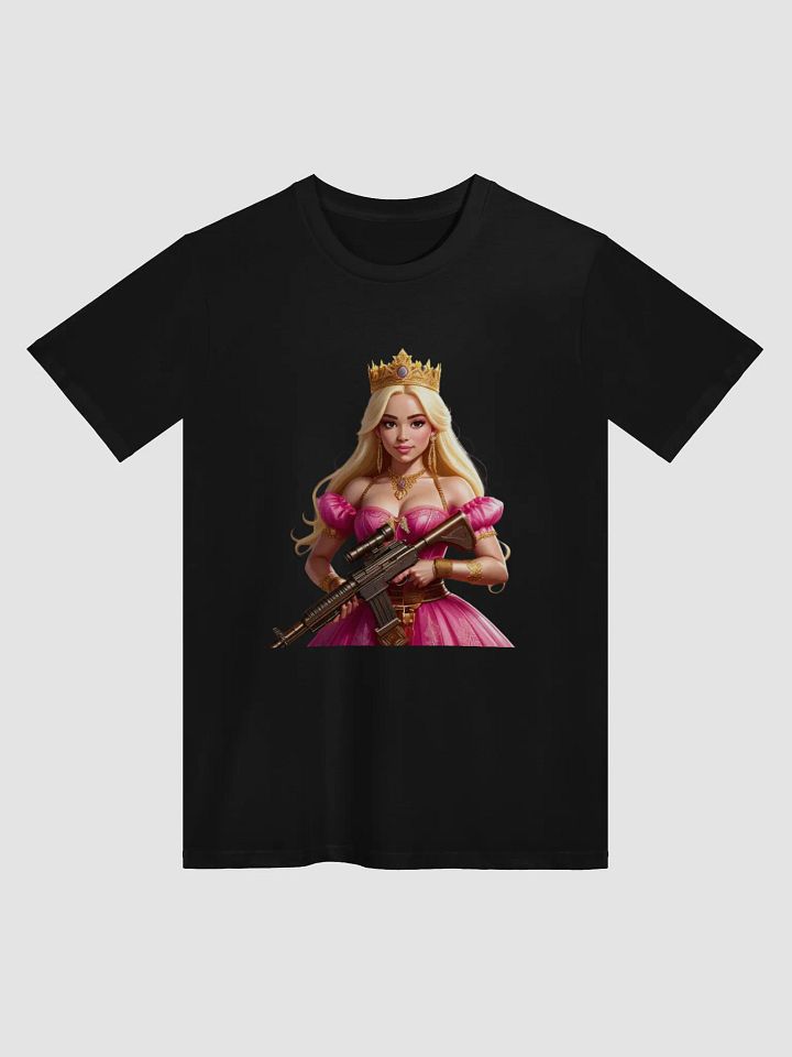 Princess Peach with Gun Lines Unisex Premium T-Shirt product image (1)