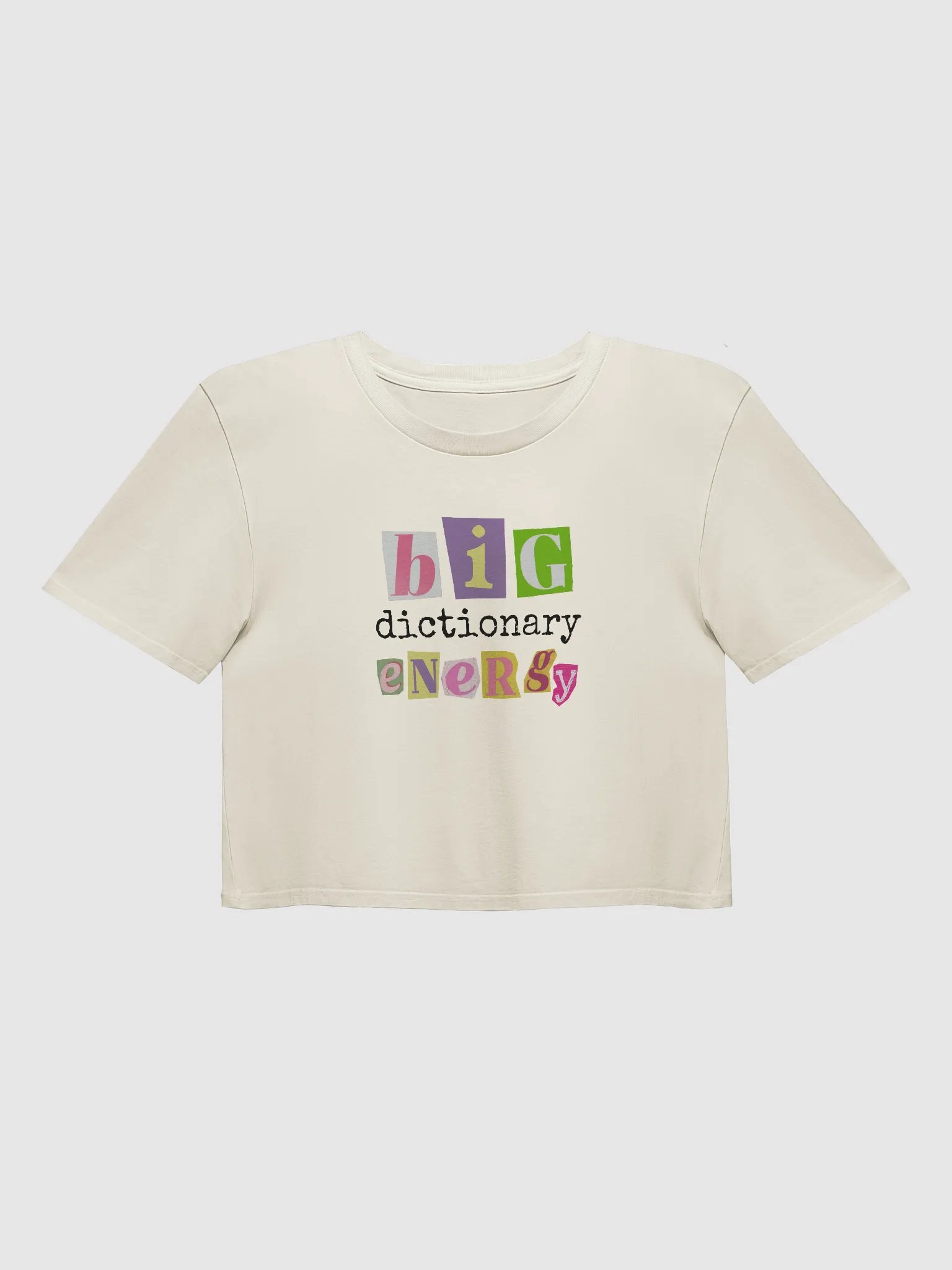 big dictionary energy crop top product image (2)