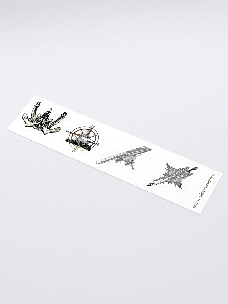 Mixed design Foss Tug sticker sheet (sheet size 15" x 3.75") Kiss Cut Stickers product image (1)