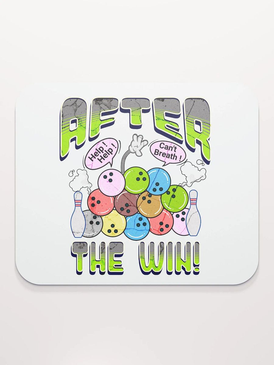 After The Win Bowling Ball Whimsical Mouse Pad product image (2)