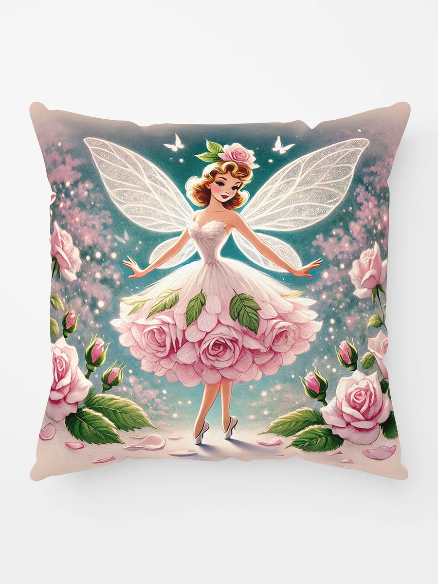 Pink Rose Fairy Garden Enchantment Pillow product image (1)