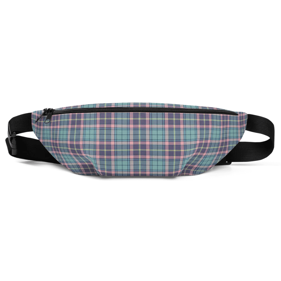Light Green, Lavender, and Pink Plaid Fanny Pack product image (2)