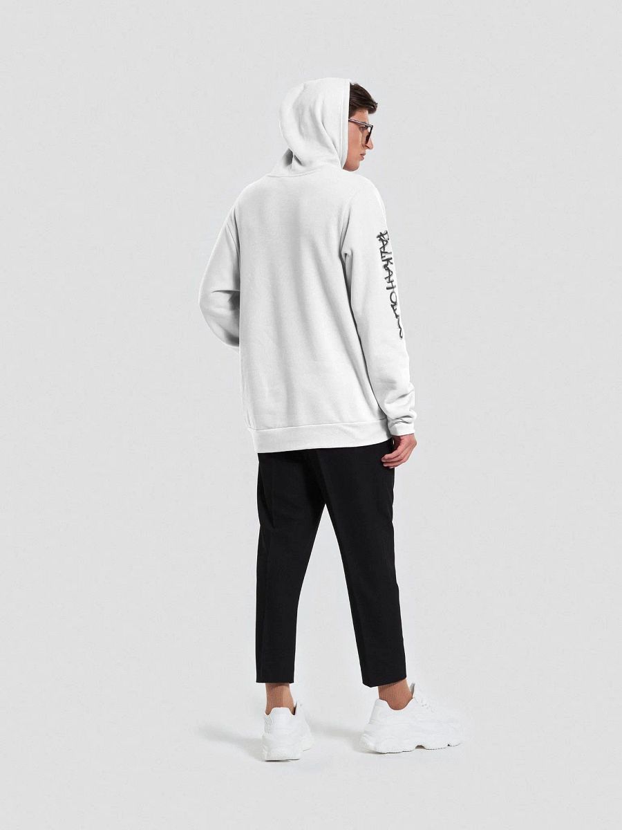 T4P Hoodie, White/Black (Bella+Canvas Supersoft) product image (4)